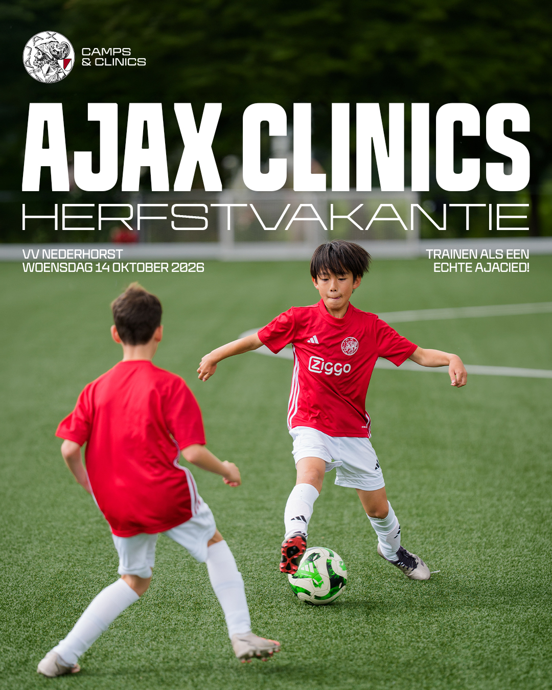 Ajax Clinic in de herfstvakantie