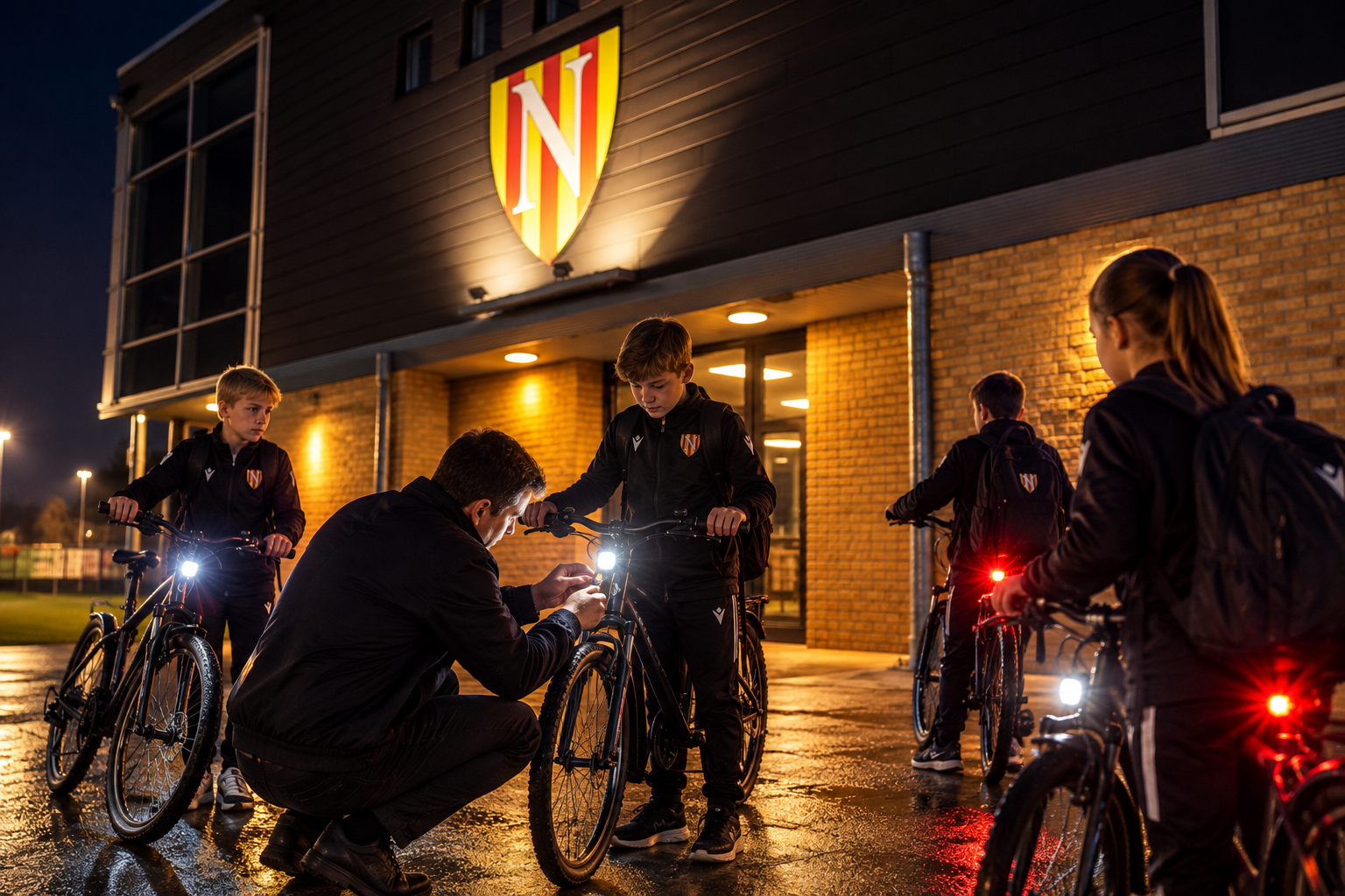 IK VAL OP! Fietsverlichtingsactie bij vv Nederhorst